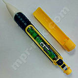 Детектор змінного напруги YINTE YT-0602 (90-1000В) з регулюванням чутливості і ліхтариком, фото 9