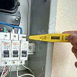 Електронна індикаторна викрутка детектор напруги YINTE YT-0401 (AC/DC 12-250В) з РК дисплеєм, фото 2