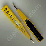 Електронна індикаторна викрутка детектор напруги YINTE YT-0401 (AC/DC 12-250В) з РК дисплеєм, фото 5