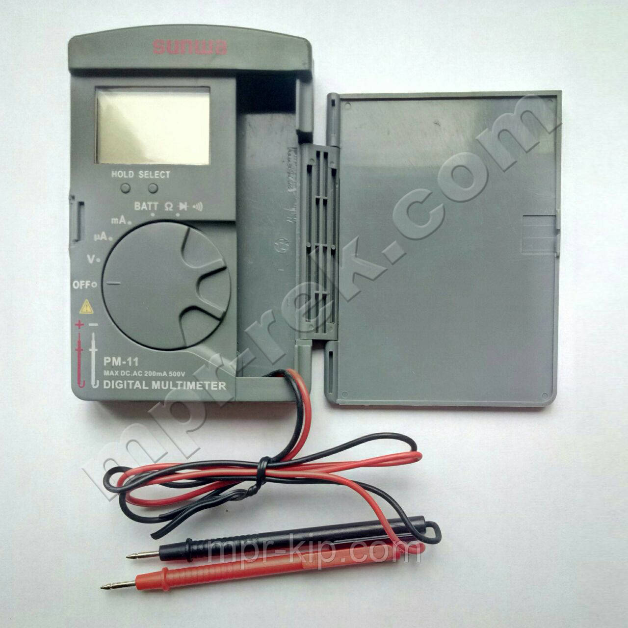 Мультиметр цифровий SUNWA PM-11 (500В, 200мA, 20МОм, тест діодів, звукове продзвонювання)