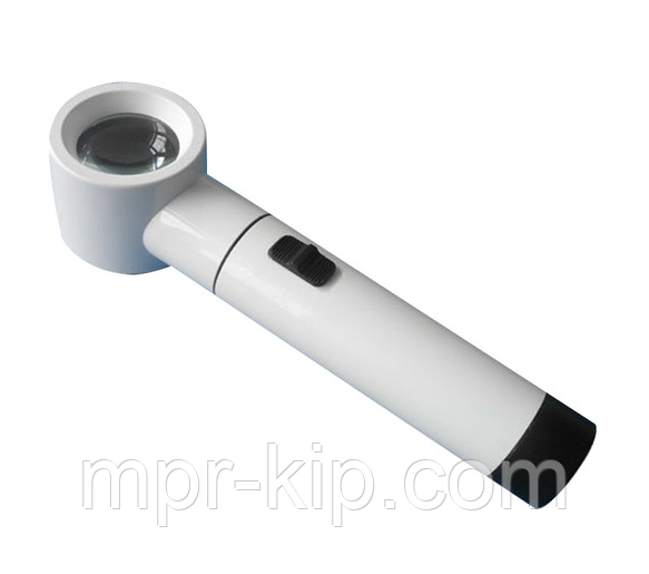 Лупа ручна MG20166-1 з підсвічуванням, діаметр лінзи 35 мм, збільшення 10x, фото 1