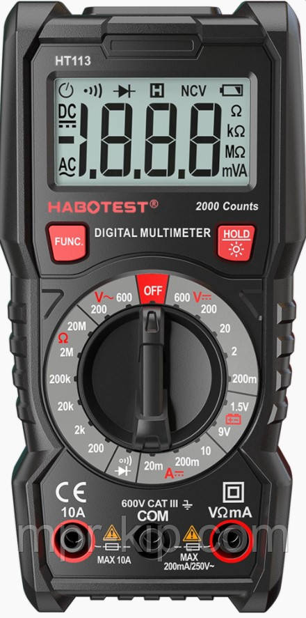 Мультиметр цифровий Habotest HT113, фото 1