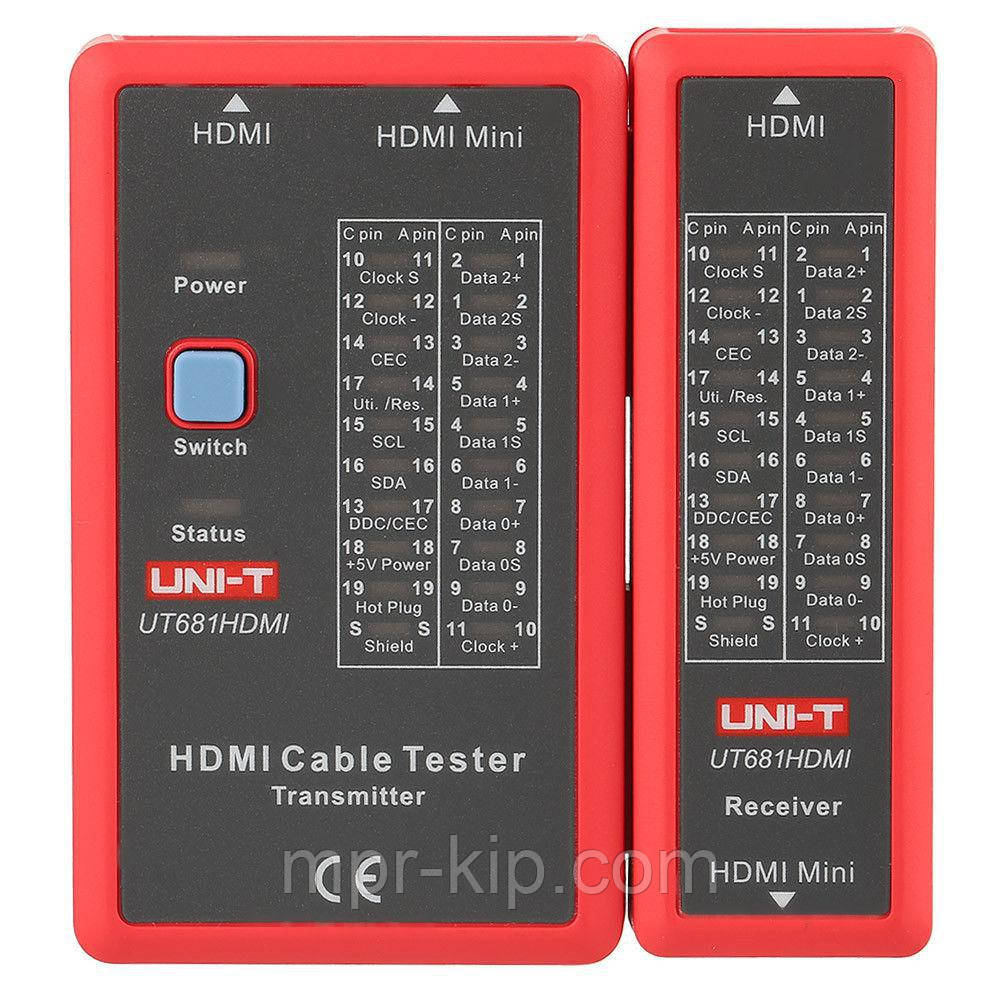 Тестер кабелю UNI-T UT681HDMI для інтерфейсу HDMI та HDMI mini
