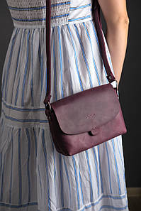 Жіноча сумка Франческа з натуральної шкіри колір Бордо