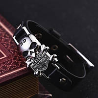 Браслет для чоловіка зі сталі з черепом