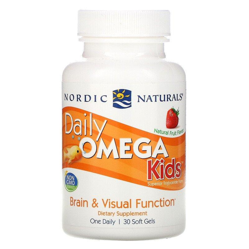 Nordic Naturals, омега для дітей, зі смаком натуральних фруктів, 500 мг, 30 капсул