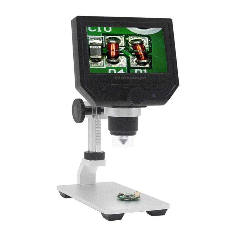 Мікроскоп для дому, пайки з 4.3" LCD екраном GAOSUO M600 c збільшенням 600 разів. Для монтажу SMD деталей
