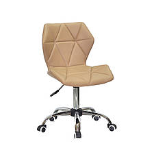 Крісло офісне на колесах TORINO CH - OFFICE еко шкіра , бежевий 1009, фото 4