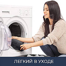 Сучасний килимок для ванної з ефектом пам'яті - 50 х 80 см Графіт - Антиковзаючий, м'який, фото 3