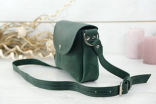 Жіноча шкіряна сумка Мія, натуральна Вінтажна шкіра, колір Зелений, фото 2
