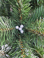 Кармен  срібло 2,5м з шишками і перлами ялинка штучна новорічна, фото 3