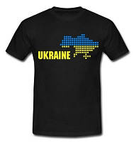 Футболка черная "Ukraine", Украина