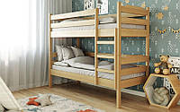 Двоярусне дерев'яне ліжко Мілена 2 Лев Меблі