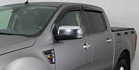 Дефлекторы окон (ветровики) Ford Ranger 3 2011-2021 полноценные задние двери, VL - Cobra Tuning, F34111