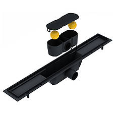 Лінійний трап 600мм, система сухий затвор, з решіткою лінія, de la noche Арт. 9000.200604, фото 4