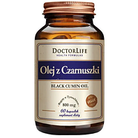 Масло Черного Тмина 800 мг 60 кап Doctor Life Black Cumin Seed Oil Польша Доставка из ЕС