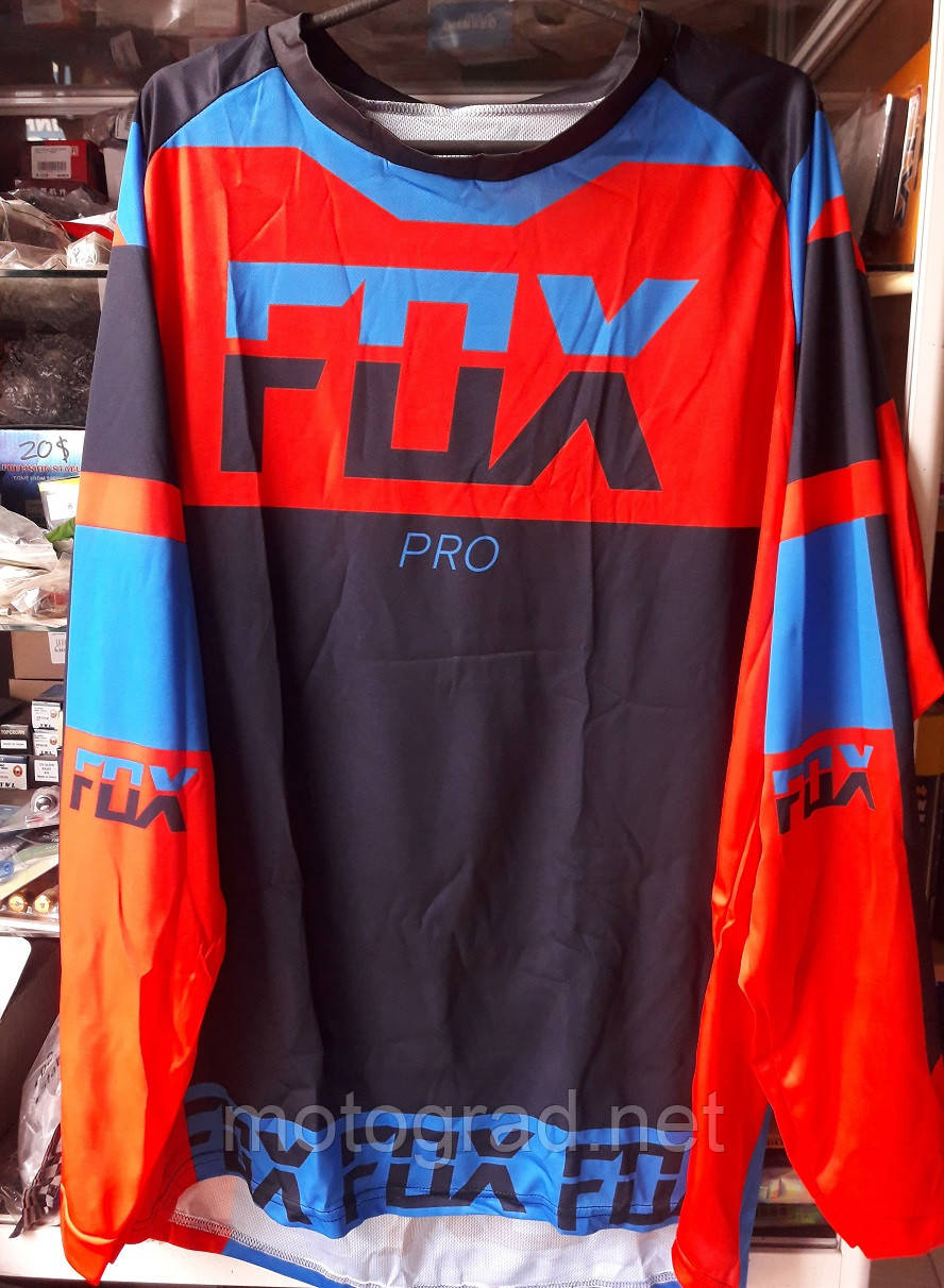 Джерсі для мото кросу FoxDrive Black red розмір L XL 2XL
