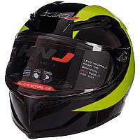 Мотошлем, шлем для мотоцикла SP-Sport H722-2 размер L (58-61) черный-серый матовый