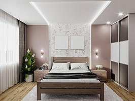 Ліжко Джулія Люкс із натурального дерева