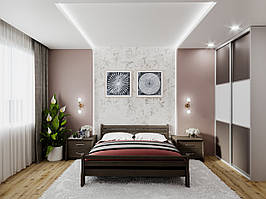 Деревянная кровать Соната Люкс с фигурными стойками