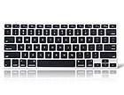 Силіконова накладка на клавіатуру US MacBook 2011-2017 Чорна з англійськими літерами, фото 4