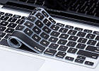 Силіконова накладка на клавіатуру US MacBook 2011-2017 Чорна з англійськими літерами, фото 3
