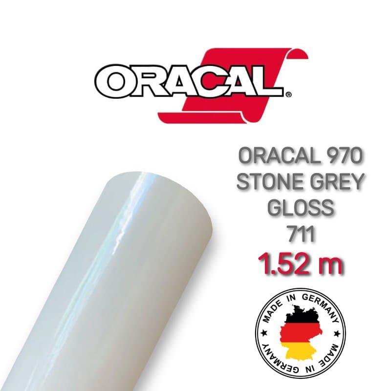 Глянсова світло-сіра плівка Oracal 970 Stone Grey Gloss 711