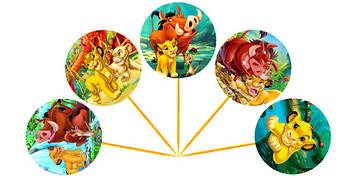 "Король Лев" - Топпери