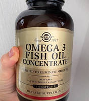 Омега 3 Solgar Omega 3 Fish Oil Concentrate 240 капсул Концентрат рыбьего жира