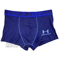 Чоловічі труси-боксери Under Armour, м'який натуральний бавовна, колір темно-синій