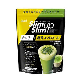 Протеїновий Детокс Коктейль зі смаком Матчу Лате Asahi Slim Up, Японія, 315 грам