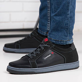 Чоловічі кросівки чорна підошва