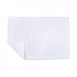 Рушник для ніг 50х70см Ніжки  махровий Ярослав білий