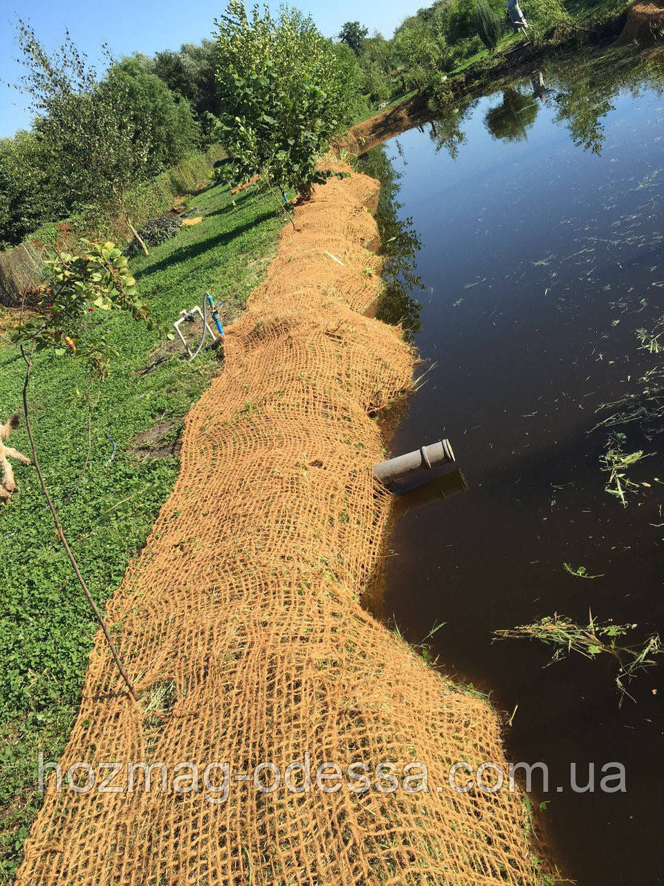 Сетка кокосовая, размер ячейки 5 см.: продажа, цена в Одессе. Садовые ...