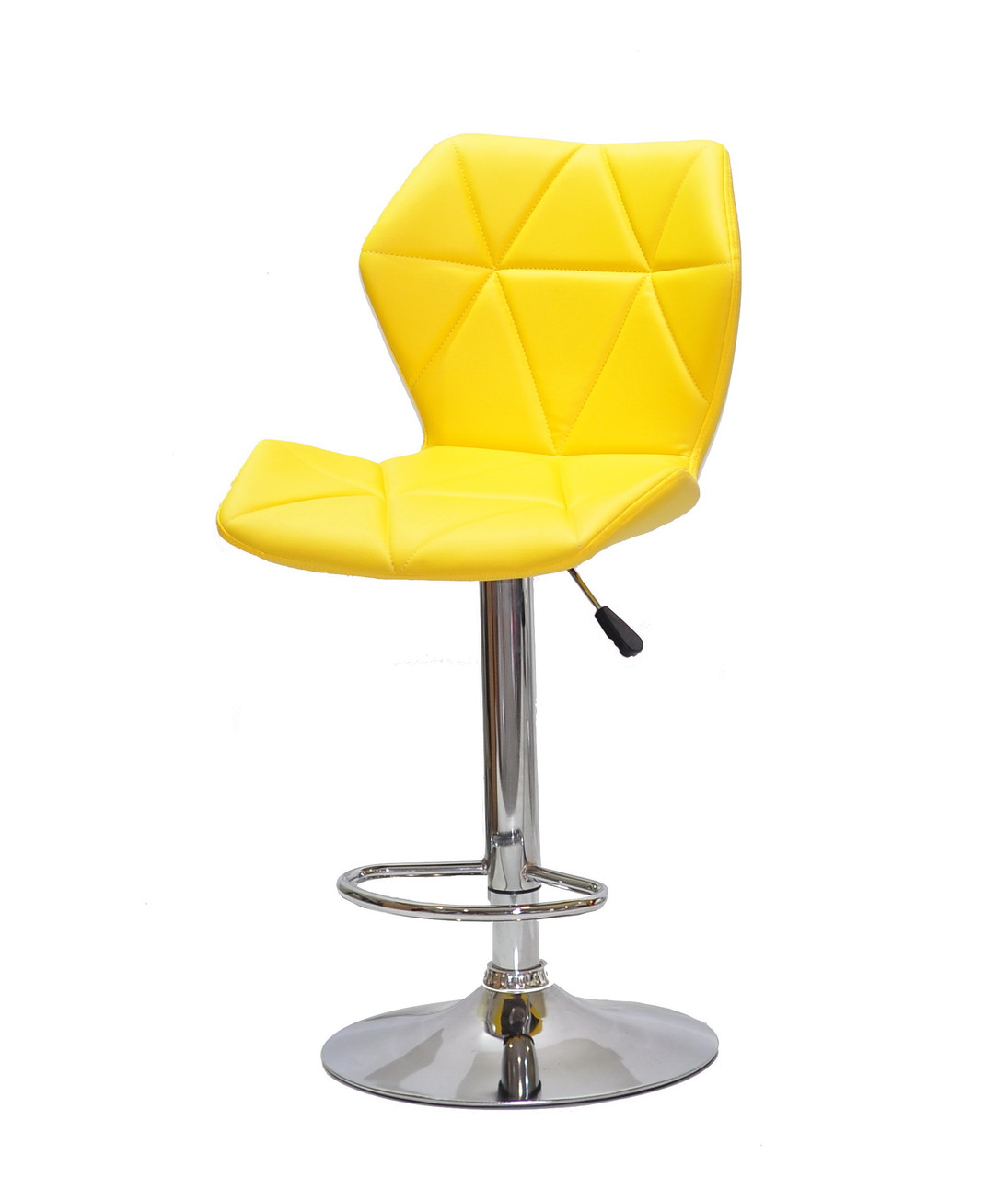 Стілець барний поворотний на одній ніжці TORINO BAR CH - BASE еко шкіра, жовтий 1006
