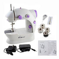 Портативная швейная машинка мини 4в1 Mini sewing machine SM-202A с адаптером, бытовые швейные машины