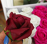 Мильна РОЗА темно-червоний 5,5х5 см, фото 3