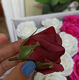 Мильна РОЗА темно-червоний 5,5х5 см, фото 2