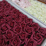 Мильна РОЗА темно-червоний 5,5х5 см, фото 5