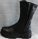 Чоботи жіночі на тракторній підошві зимові від виробника модель НС21-2, фото 3