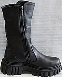 Чоботи жіночі на тракторній підошві зимові від виробника модель НС21-2, фото 4