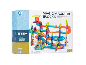 Магнітний конструктор Magic Magnetic "Магнітні гірки з кульками" — 96 деталей, 1202, фото 3