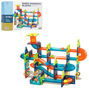 Магнітний конструктор Magic Magnetic "Магнітні гірки з кульками" — 96 деталей, 1202, фото 1