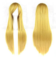 Довга пряма перука блондинки пшеничний, 80 см