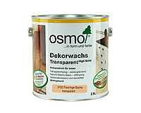 Масло защитное OSMO DEKORWACHS TRANSPARENTE FARBTONE для древесины 3102 - бук дымчатый 2,5л