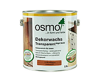 Масло защитное OSMO DEKORWACHS TRANSPARENTE FARBTONE для древесины 3138 - Махагон 2,5л