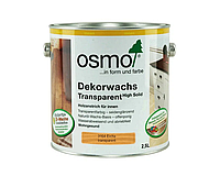 Масло защитное OSMO DEKORWACHS TRANSPARENTE FARBTONE для древесины 3164 - Дуб 2,5л