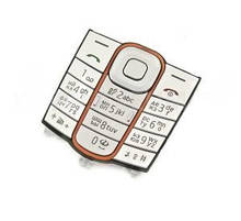 Клавіатура для Nokia 2600 classic, High Copy, срібляста /Кнопки/Клавіші /нокіа