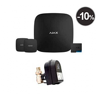 Ajax Hub2 + LeaksProtect (2шт) + WallSwitch + Кран с электроприводом Honeywell 220 One ДУ20 (HAV20)