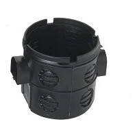 Коробка установча пласт. одинарна поглиблена бетон з шурупами блочна d68